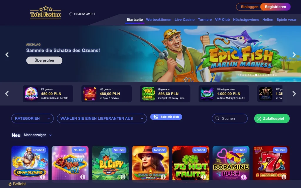 Total Casino Boni